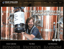 Tablet Screenshot of bluestallionbrewing.com